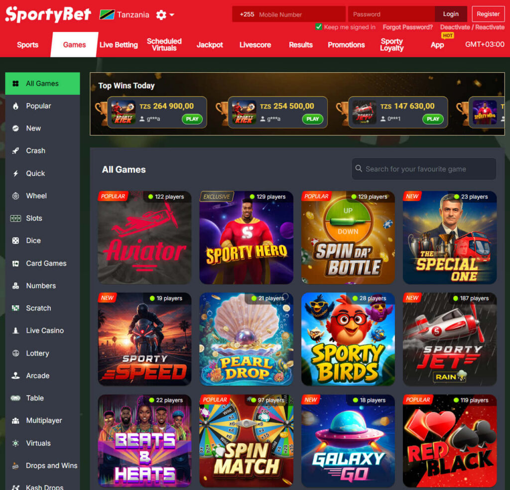 SportyBet mobile